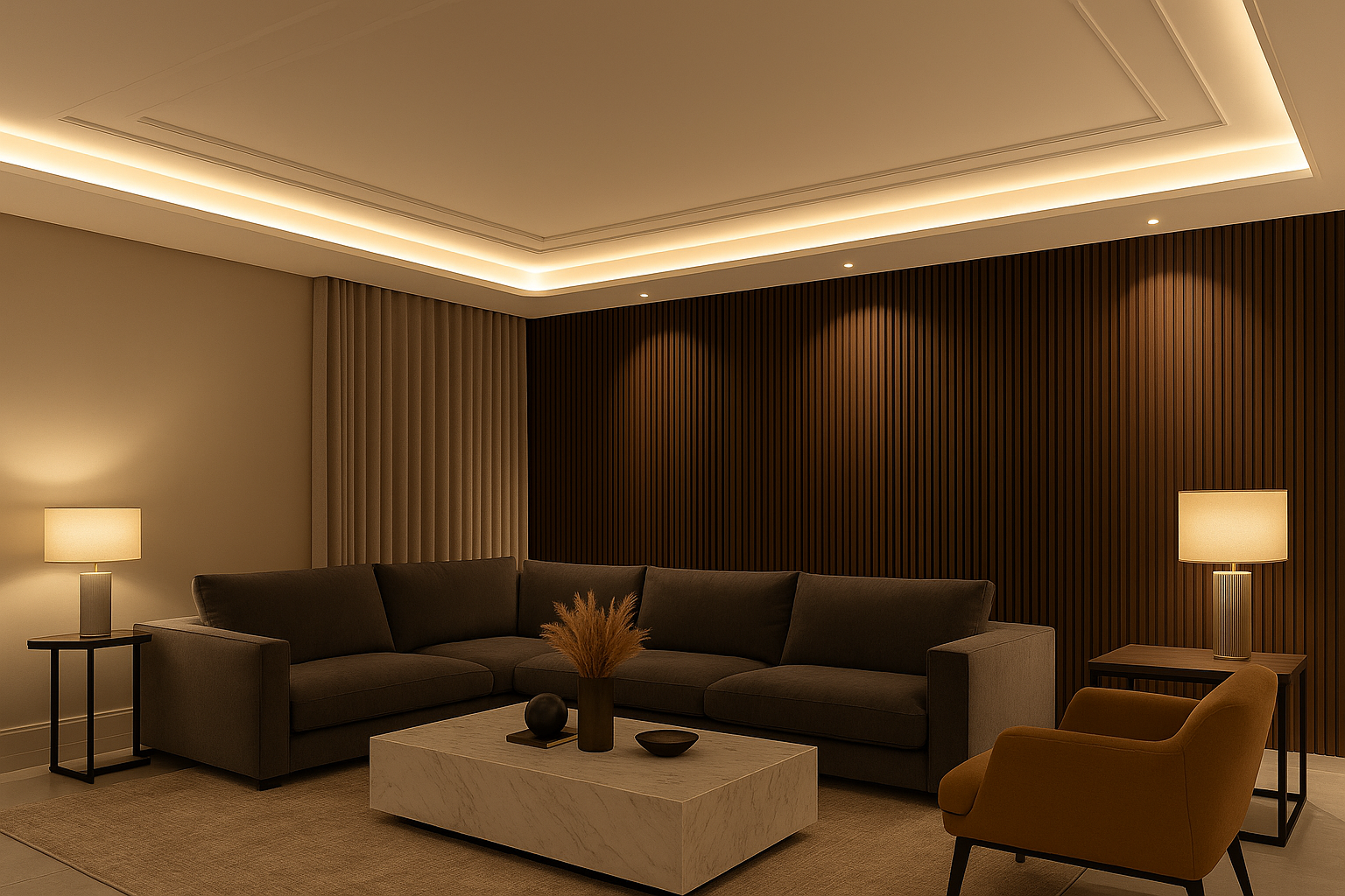 Forro de Gesso com Perfil de LED: Ideias Modernas para sua Casa