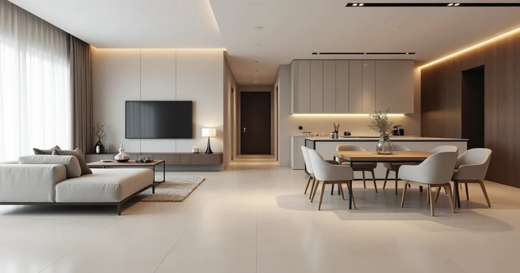 Porcelanato Grandes Formatos: Guia Completo de Aplicação e Benefícios